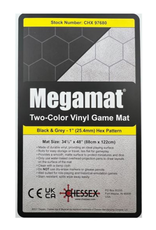 Reversible Megamat: Black-Grey 1" Hexes (34.5" x 48")