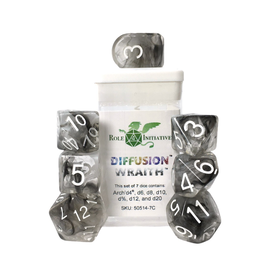 Role 4 Initiative Polyhedral Dice Set: Diffusion - Wraith