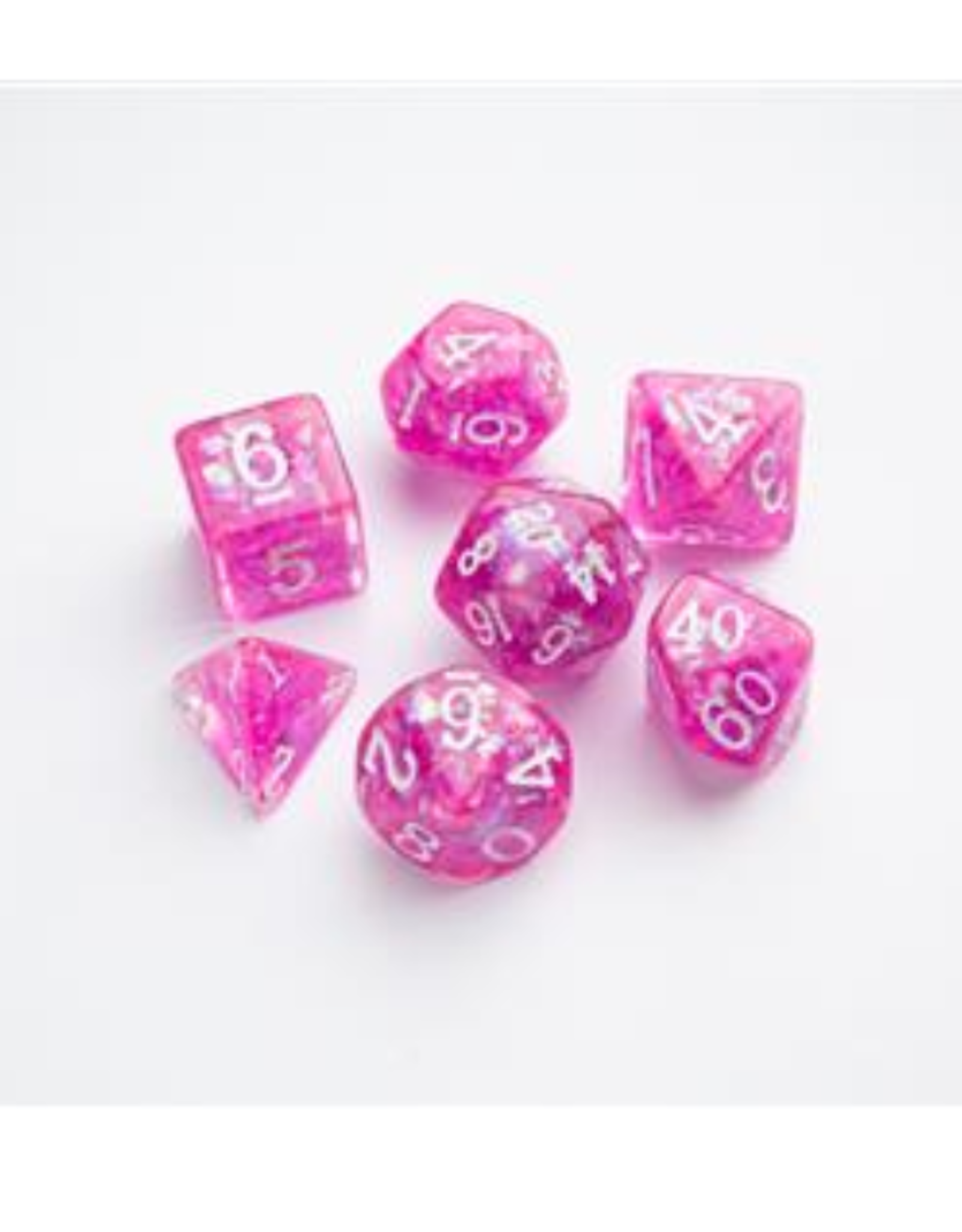 Gamegenic Polyhedral Dice Set: Candy Series - Raspberry
