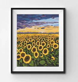 Winnie's Picks Paint by Numbers: Sunset Sunburst - 20x16