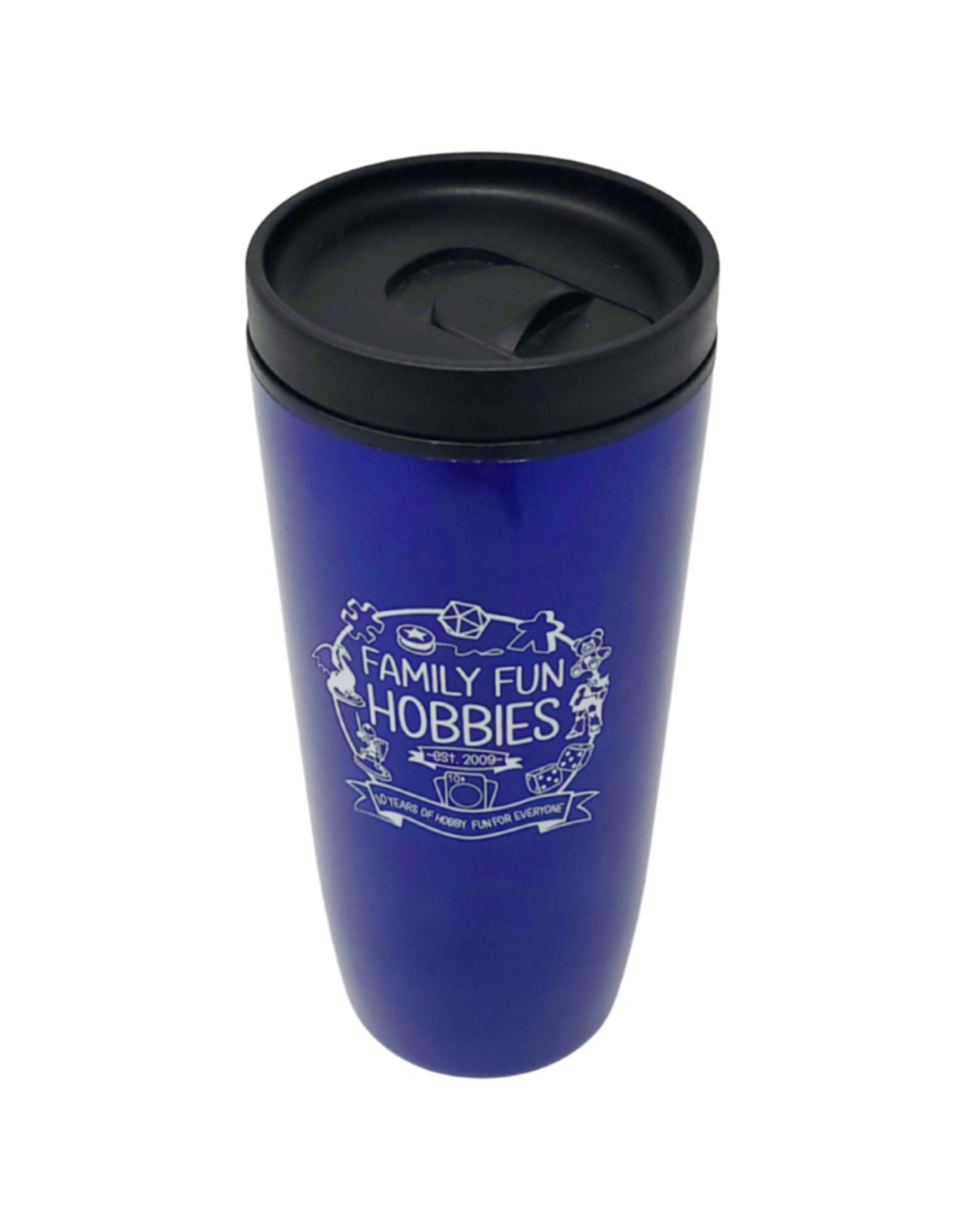 Stainless Travel Mug - Family Fun Hobbies Logo