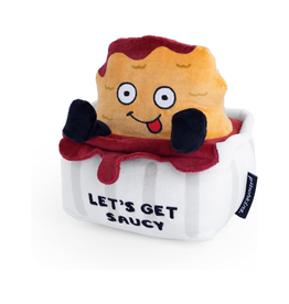 Punchkins - Less Haters, More Taters Baked Potato Plushie - Funny Pun White  Elephant Cute Gag Gift