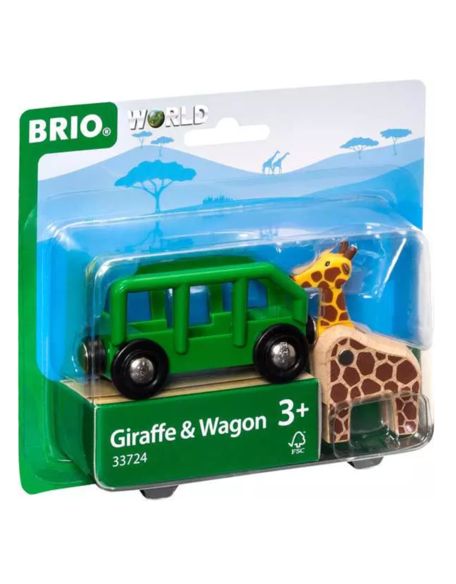 Brio Giraffe and Wagon