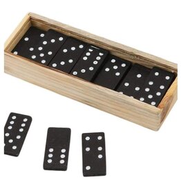 KICKO Mini Wooden Dominoes - Double 6