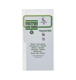 Evergreen Scale Models (S/O) Polystyrene Sheet - Plain (.030"/.75 mm, 2 pieces)