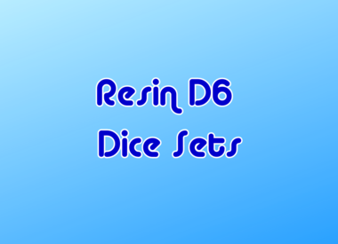Resin D6 Dice Sets
