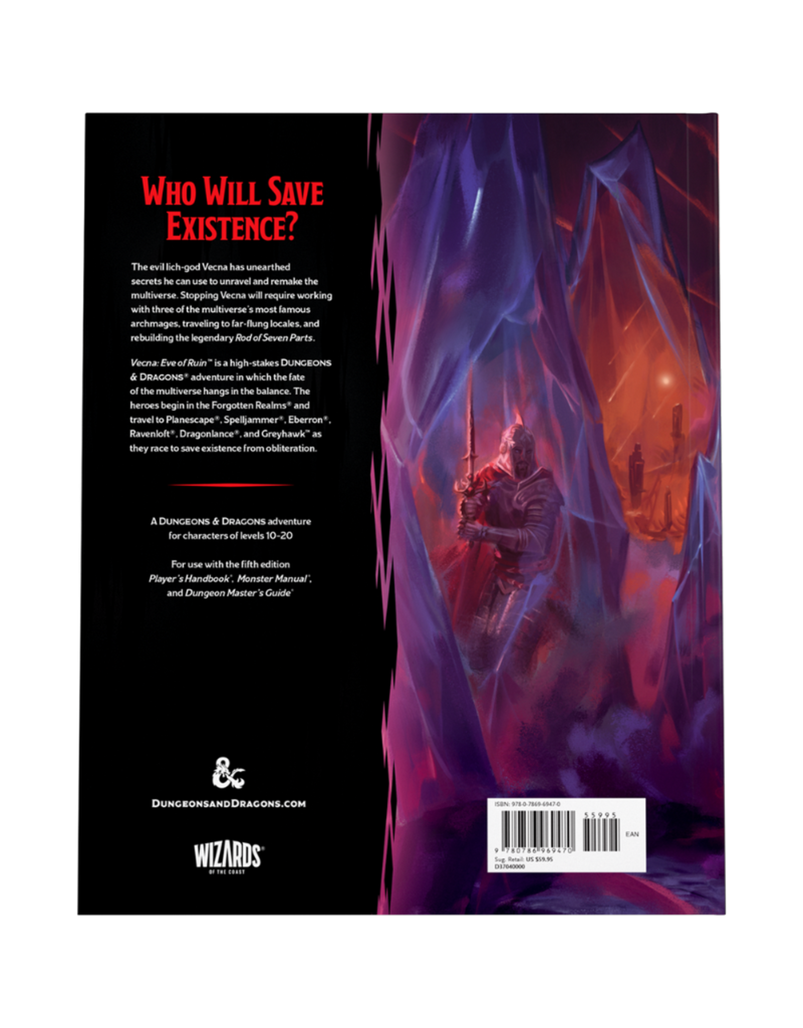 Wizards of the Coast Vecna: Eve of Ruin - Adventure Module, Standard Cover