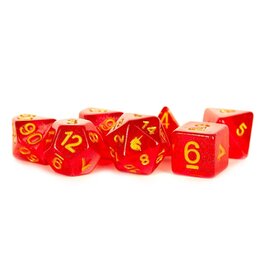 Polyhedral Dice Set: Unicorn - Red