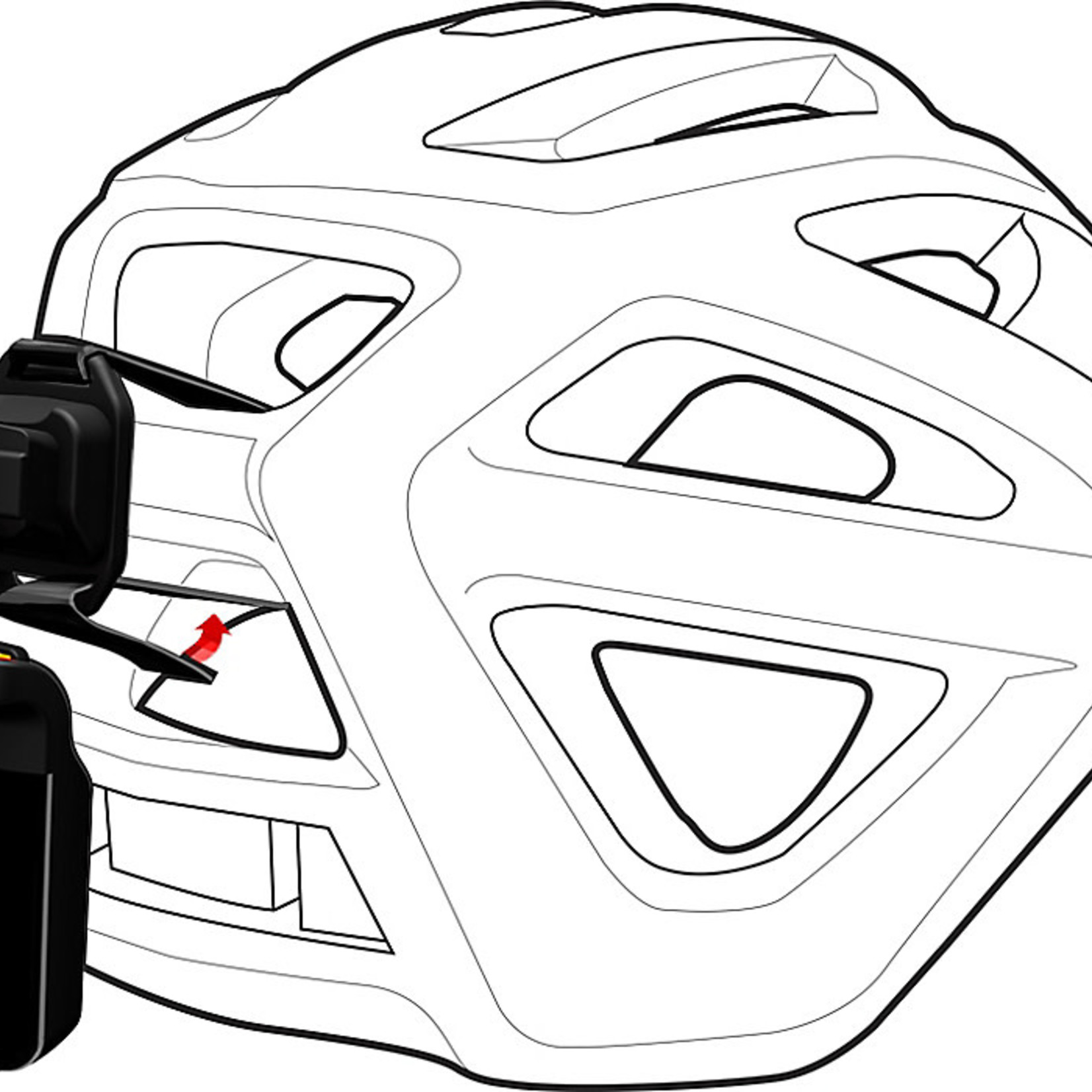 Specialized SPECIALIZED, Stix Helmet Strap Mount - Black