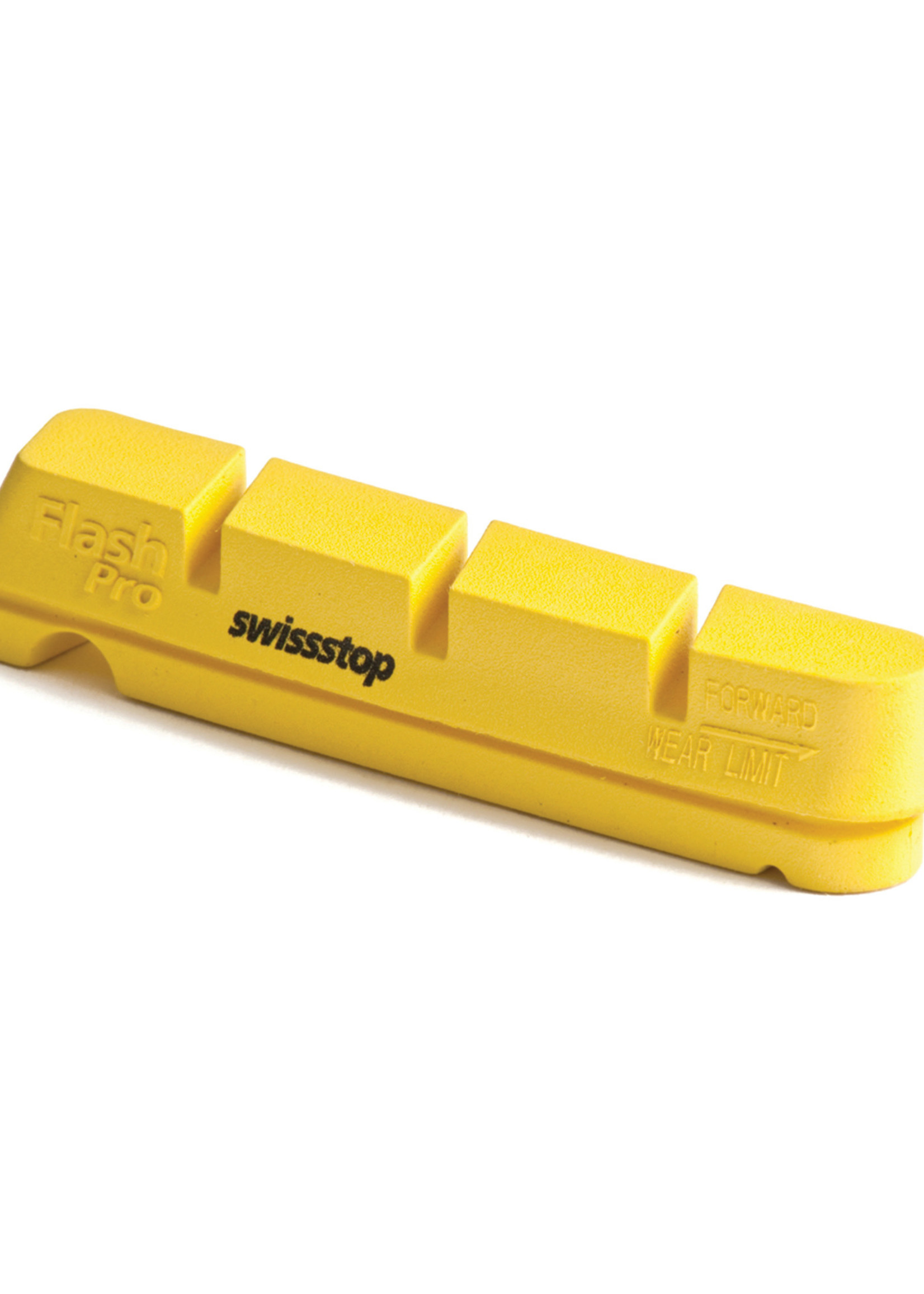 SwissStop SwissStop, FlashPro, Replacement pads for carbon rims, Shimano, Yellow King, Pack of 4