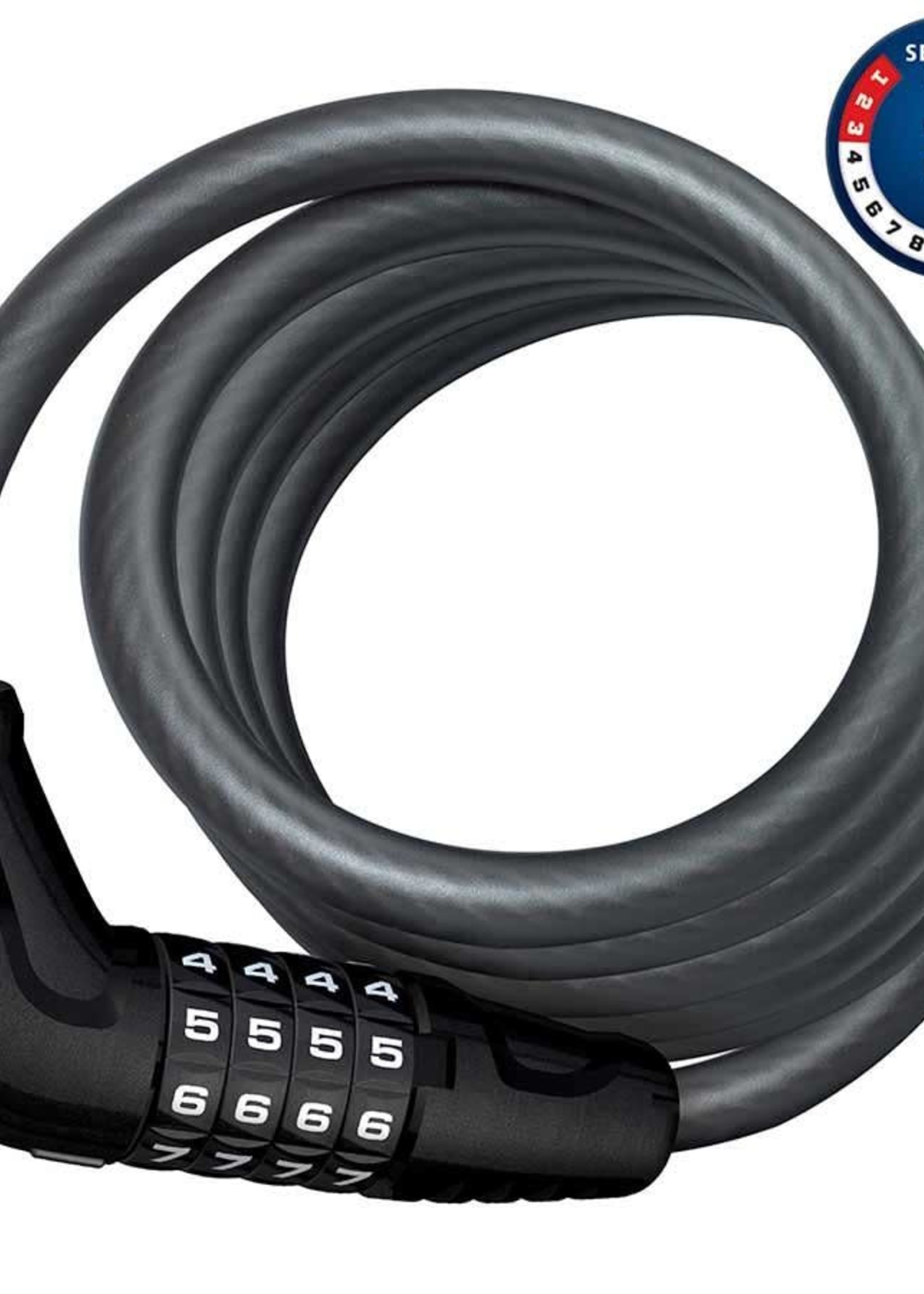 Abus Abus, Numero 5510C, Cable with 4 digit combination lock, 10mm x 180cm (12mm x 5.9')