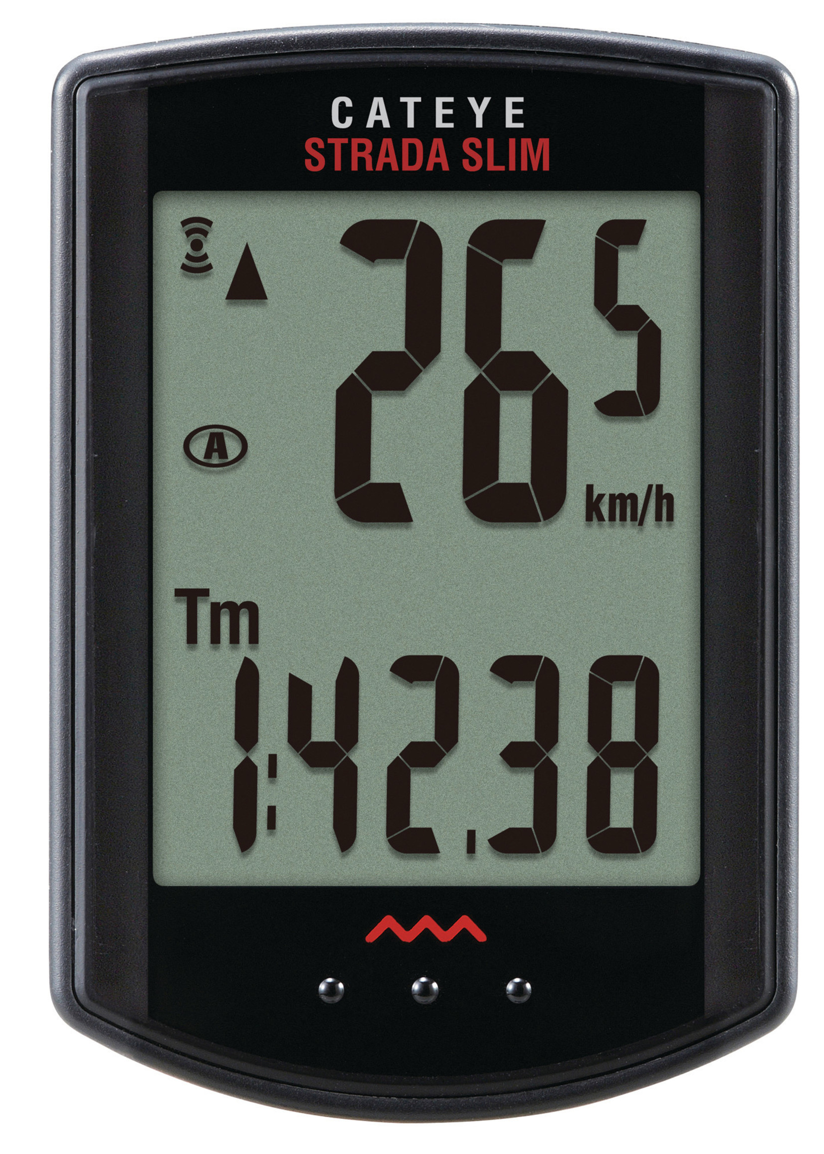 Cat Eye CAT EYE, Strada Slim Wireless, Cycle computer, Road bike sensor, Black