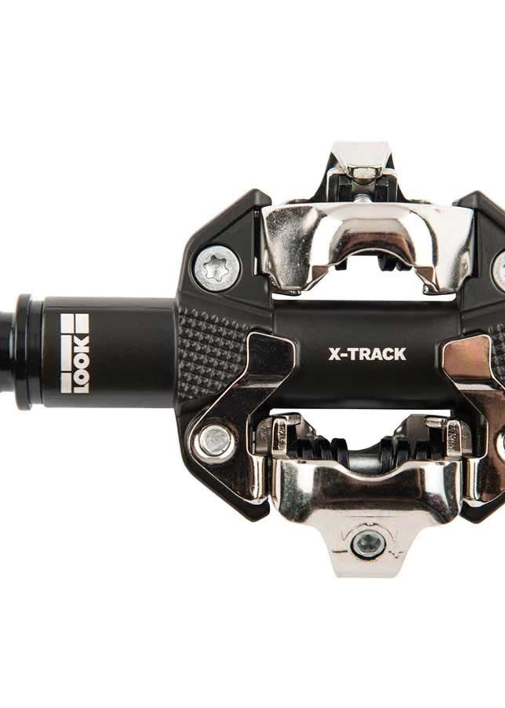 Look Look, X-Track, MTB Clipless Pedals, Aluminum body, Cr-Mo axle, 9/16'', Black
