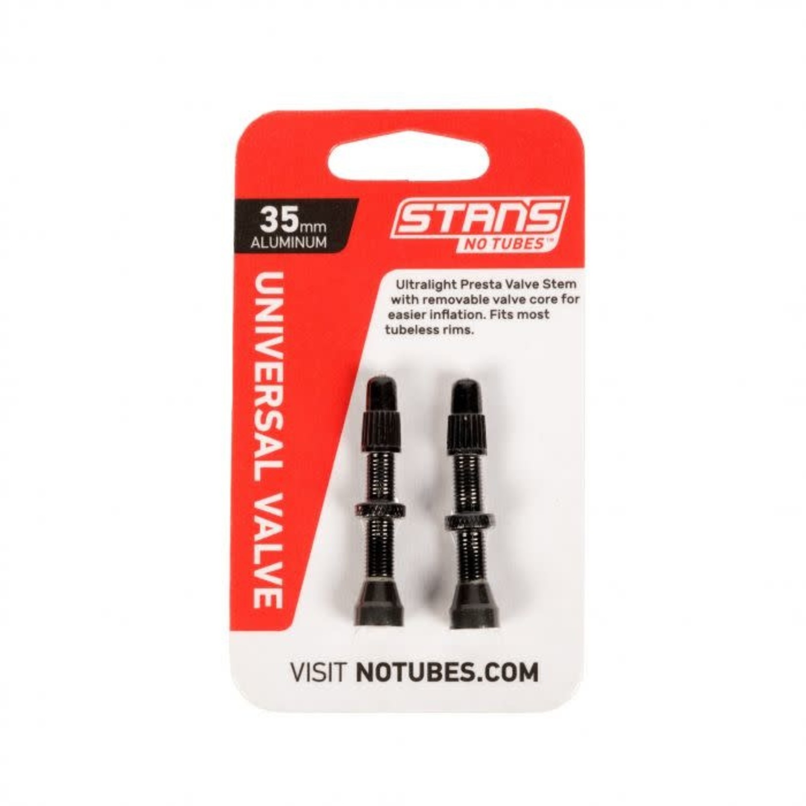 Stans No Tubes STAN'S, Tubeless Valves, Alu, Pair assorted lengths