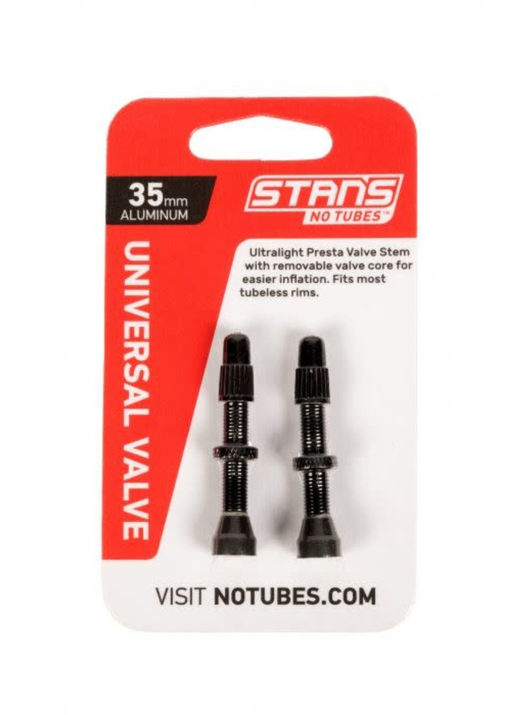 Stans No Tubes STAN'S, Tubeless Valves, Alu, Pair assorted lengths