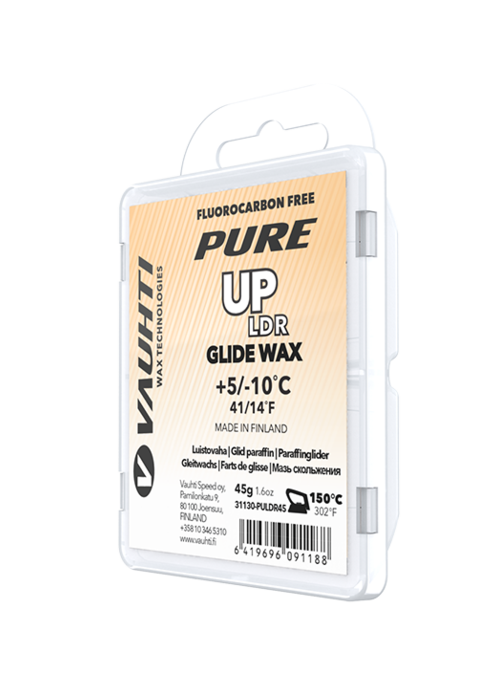 Vauhti VAUHTI, Pure, UP, LDR / Universal, Glide Wax, Block