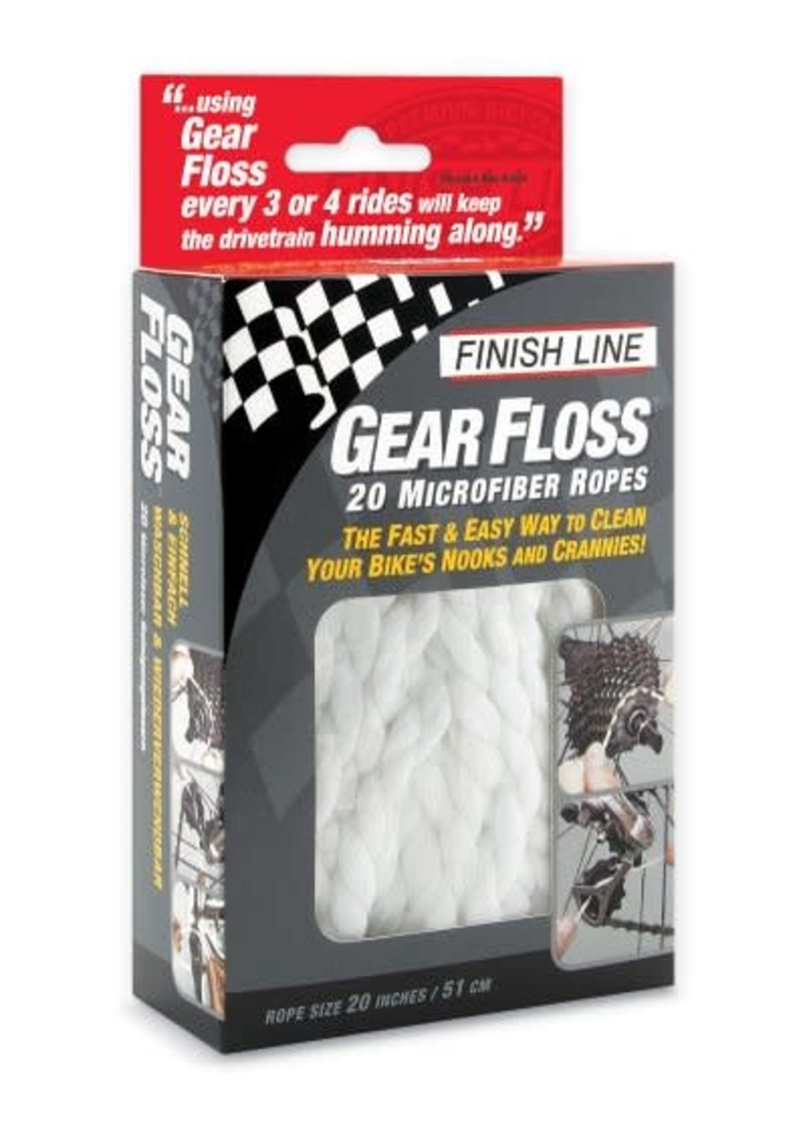 FINISH LINE Finish Line, Gear Floss, pack of 20