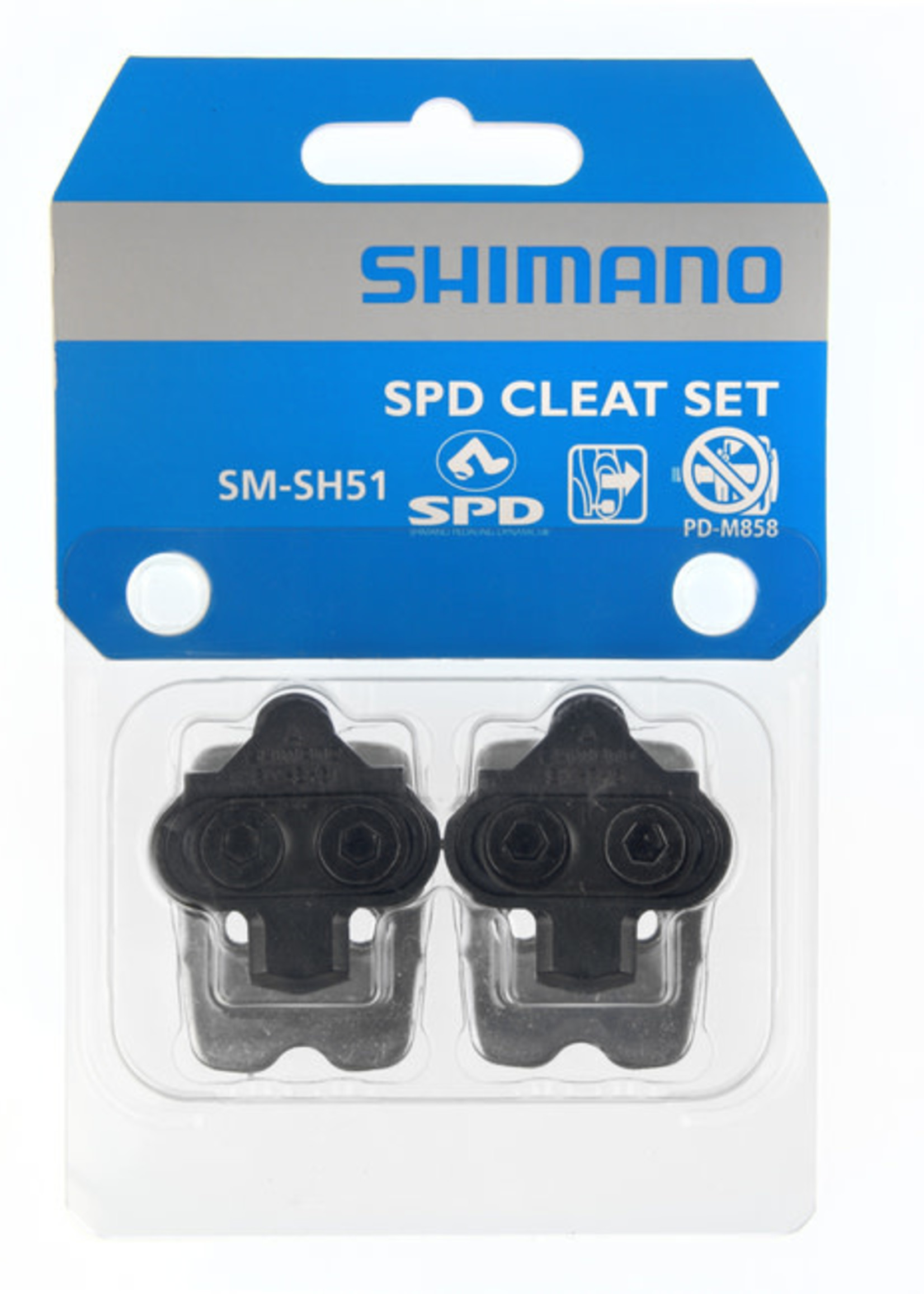 Shimano Shimano SPD CLEAT SET SM-SH51 SINGLE RELEASE MODE W/O CLEAT NUT (PAIR)