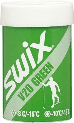 SWIX, Wax V20 Green -8ºC to -18ºC 45g - The Cyclery