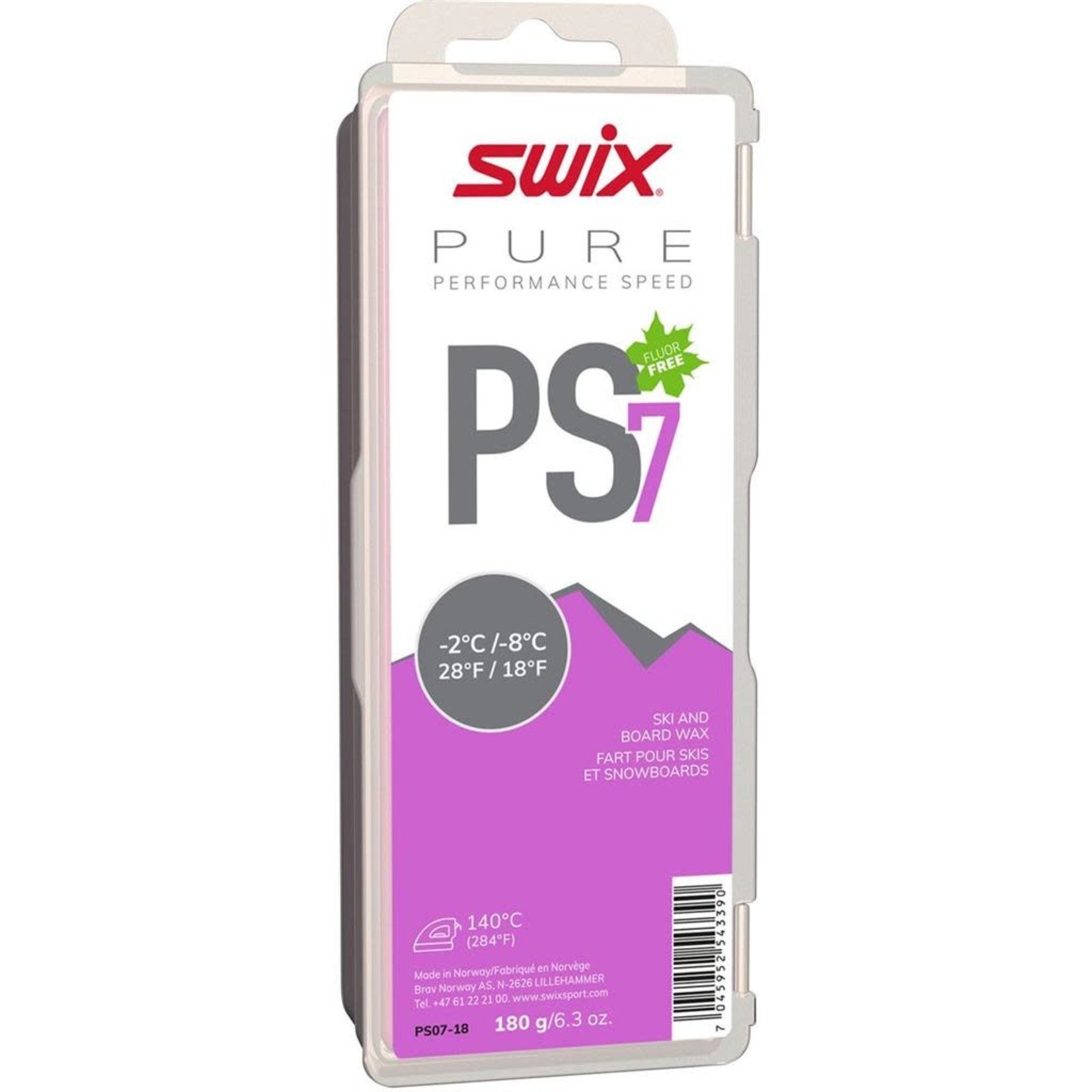 Swix, Wax, PS7 Violet, -2C/-8C,180g