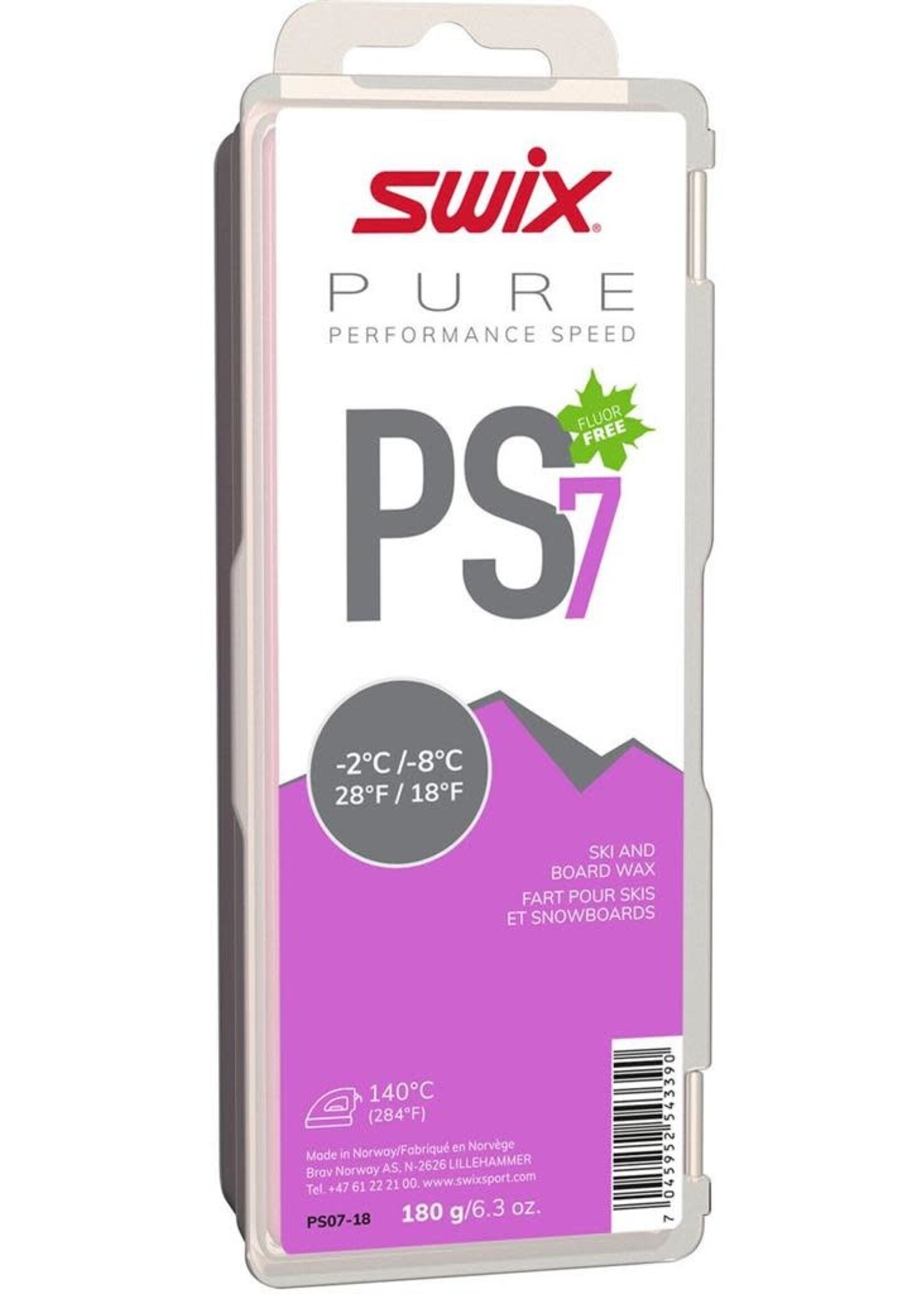 Swix,  Glide Wax, PS7 Violet, -2C/-8C,180g