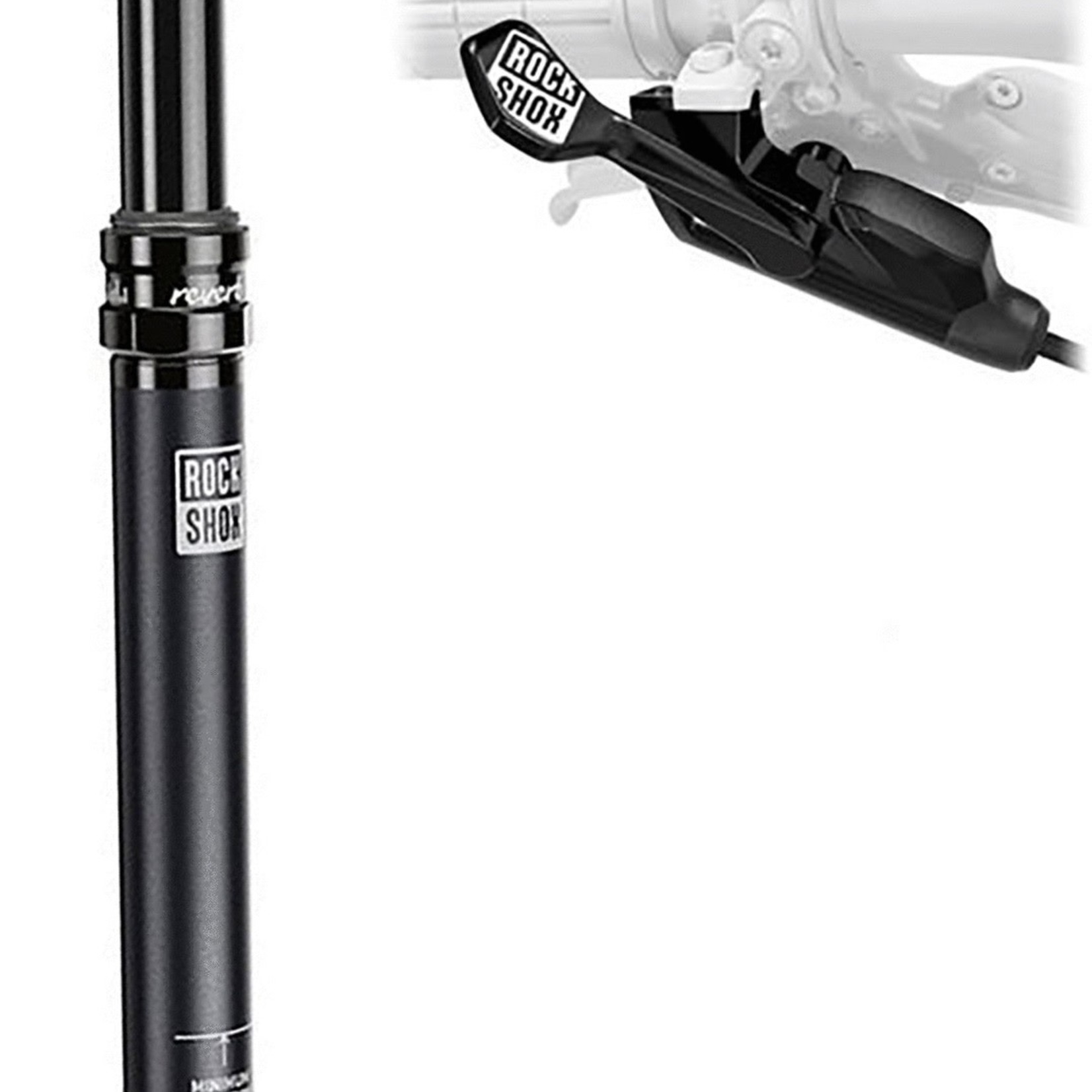 RockShox RockShox, Reverb Stealth 1X, Adjustable seatpost, 30.9mmx480mm,  Travel: 170mm, 0mm offset, Black, Left hand remote