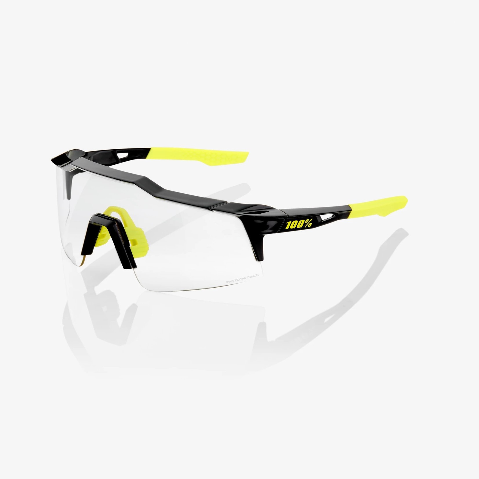 100% 100%, Speedcraft SL Sunglasses Gloss Black / Photochromic Lens