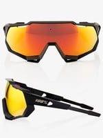 100% 100%, Speedtrap Sunglasses Soft Tact Black / HiPER Red Mirror