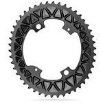 Absolute Black ABSOLUTE BLACK, Gravel Sub-compact Oval, 110/4, 2x Chainring, Black,  46T