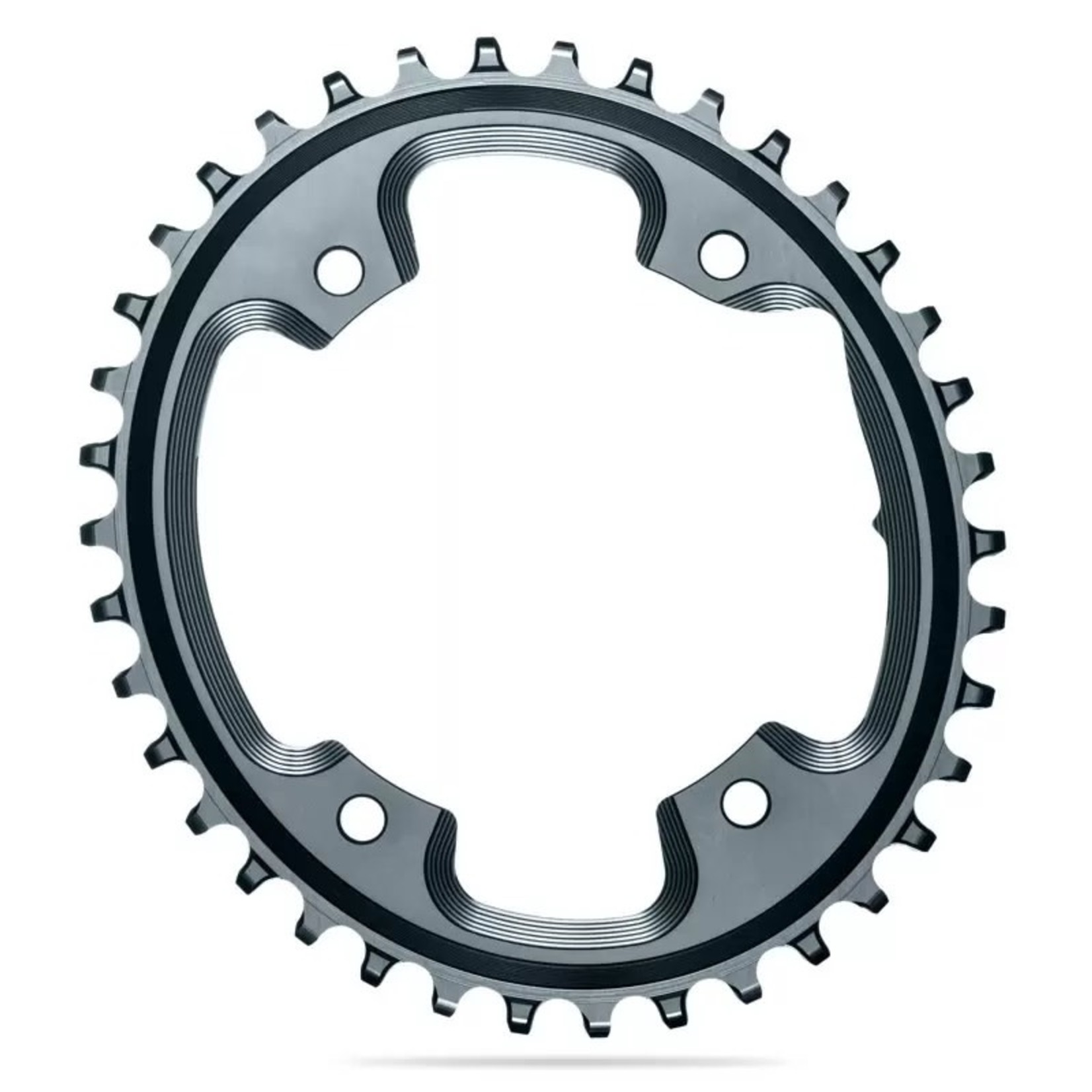 Absolute Black ABSOLUTE BLACK, Oval, CX  n/w, 110/4 asymmetric bcd, Chainring, Black,  40T