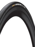 Continental CONTINENTAL, Sprinter Tubular Tire, 700x25, Black-BW + Black Chili