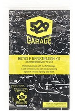 529 Garage 529 GARAGE, Bicycle Registration Kit SINGLE
