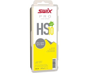 SWIX, Glide Wax, HS10 Yellow, 0 degC/+10degC, 180g - The Cyclery