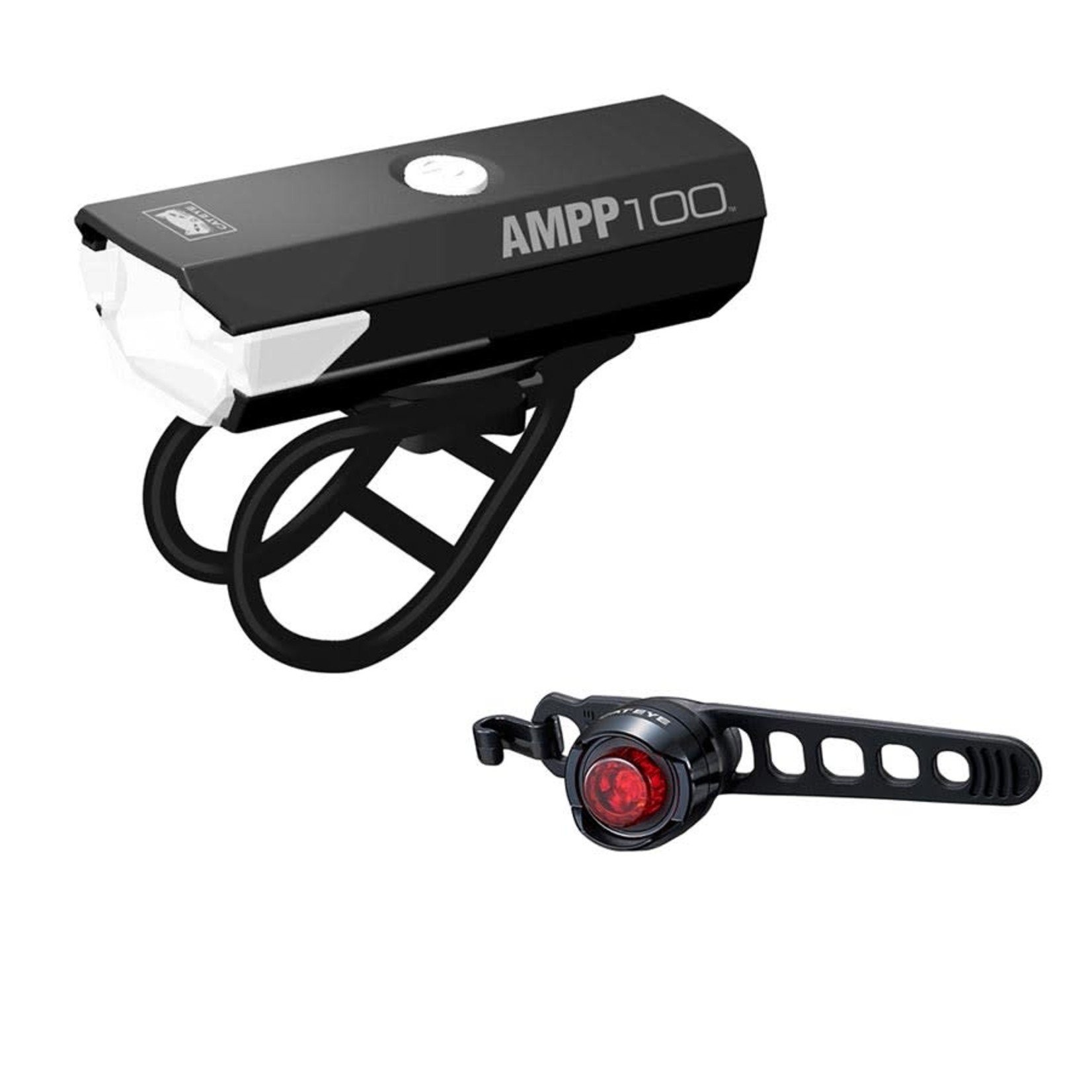 CatEye CatEye, AMPP 100 & ORB Rechargeable, Light, Set, Black