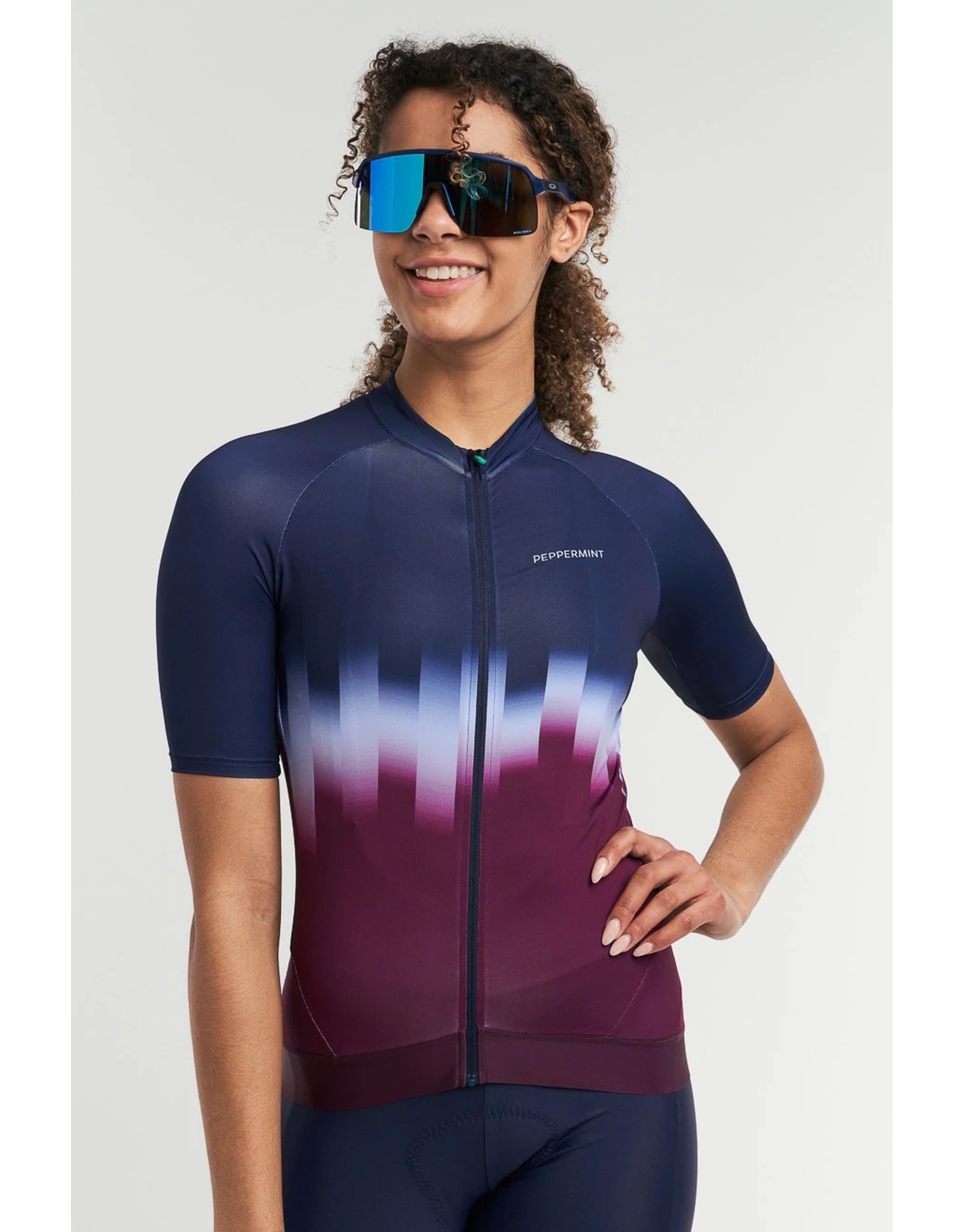 Peppermint '22, PEPPERMINT CYCLING, Signature Jersey, Borealis Burgundy