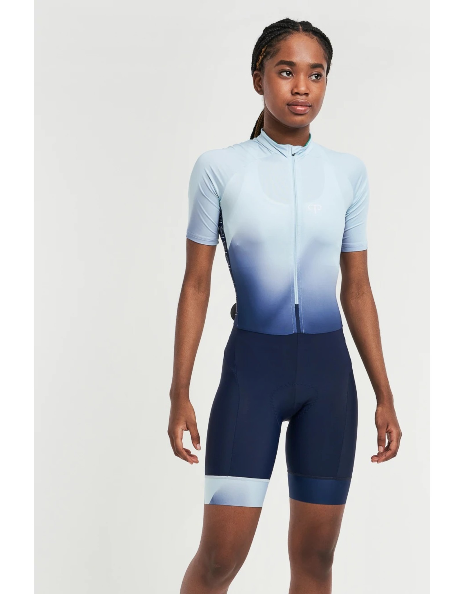 Peppermint '22, PEPPERMINT CYCLING, Signature Skinsuit SS, Courage Light Blue