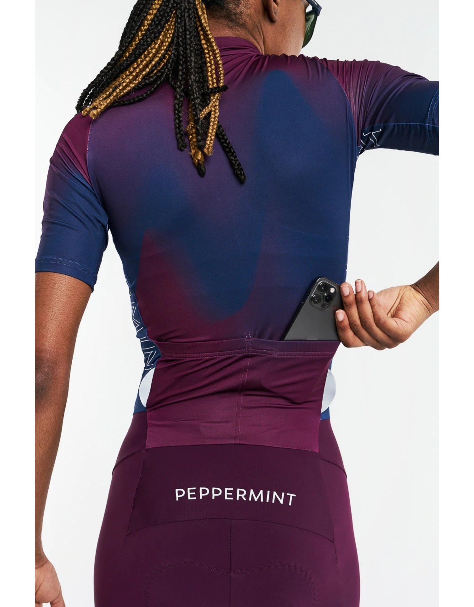 Peppermint '22, PEPPERMINT CYCLING, Signature Skinsuit SS, Courage Burgundy