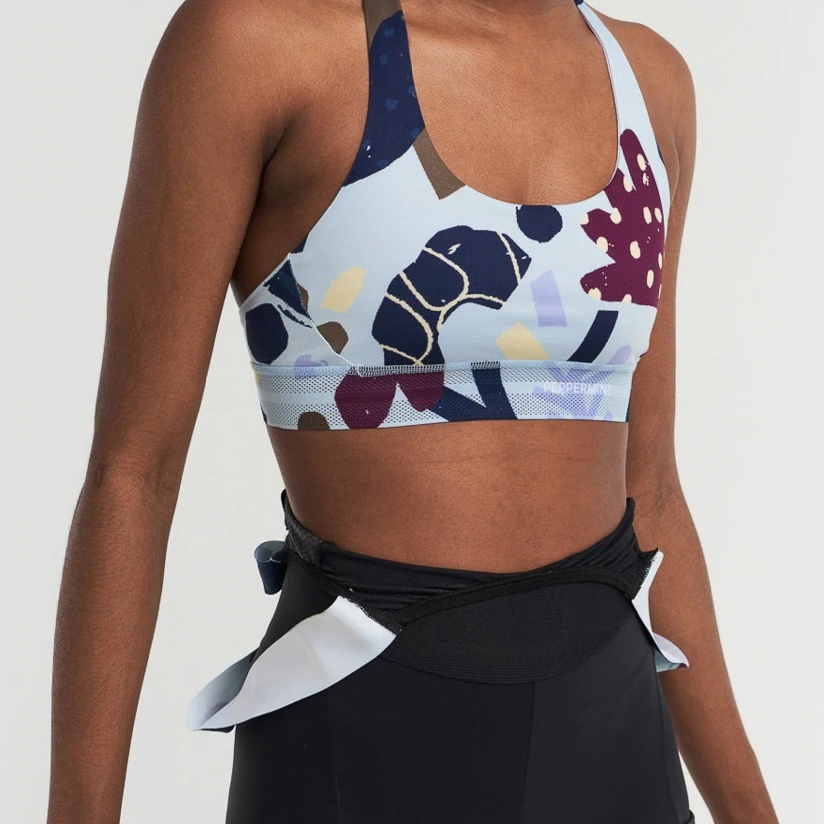 Peppermint '22, PEPPERMINT CYCLING, Signature Sports Bra, Print-FINAL SALE