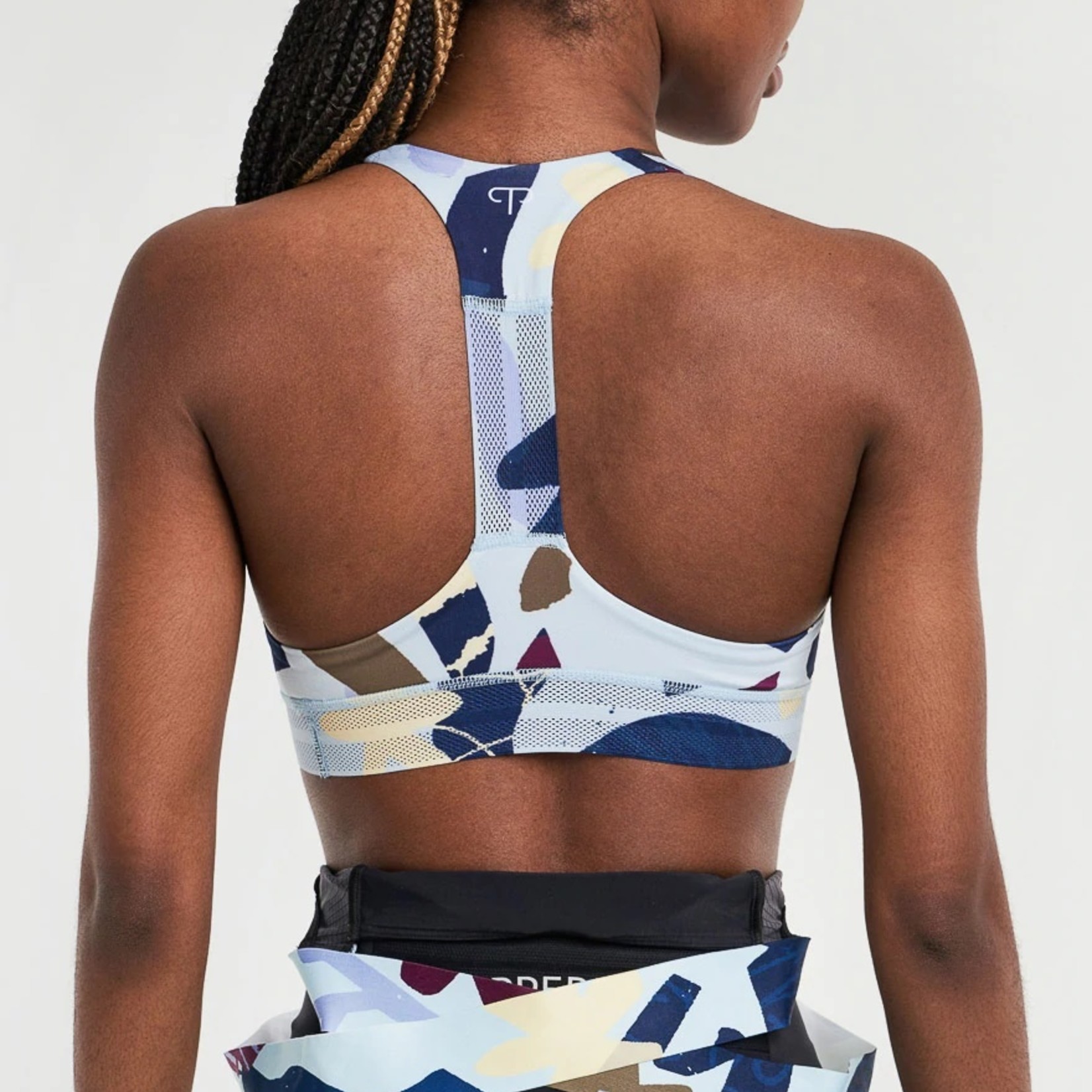 Peppermint Cycling Co. Signature Print Sport Bra - Bow Cycle