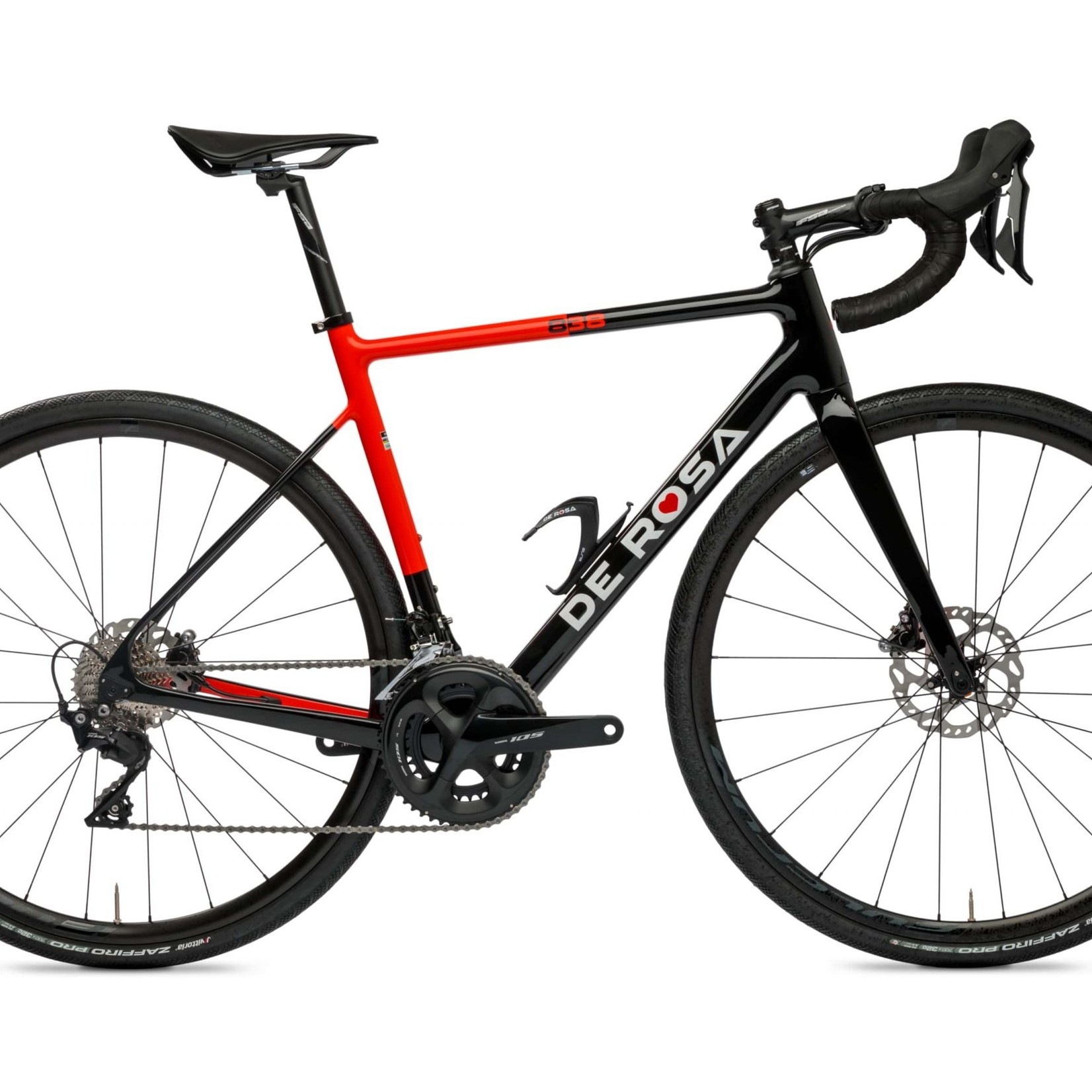 22 DeRosa 838 Disk Ultegra mechanical red/black - The Cyclery