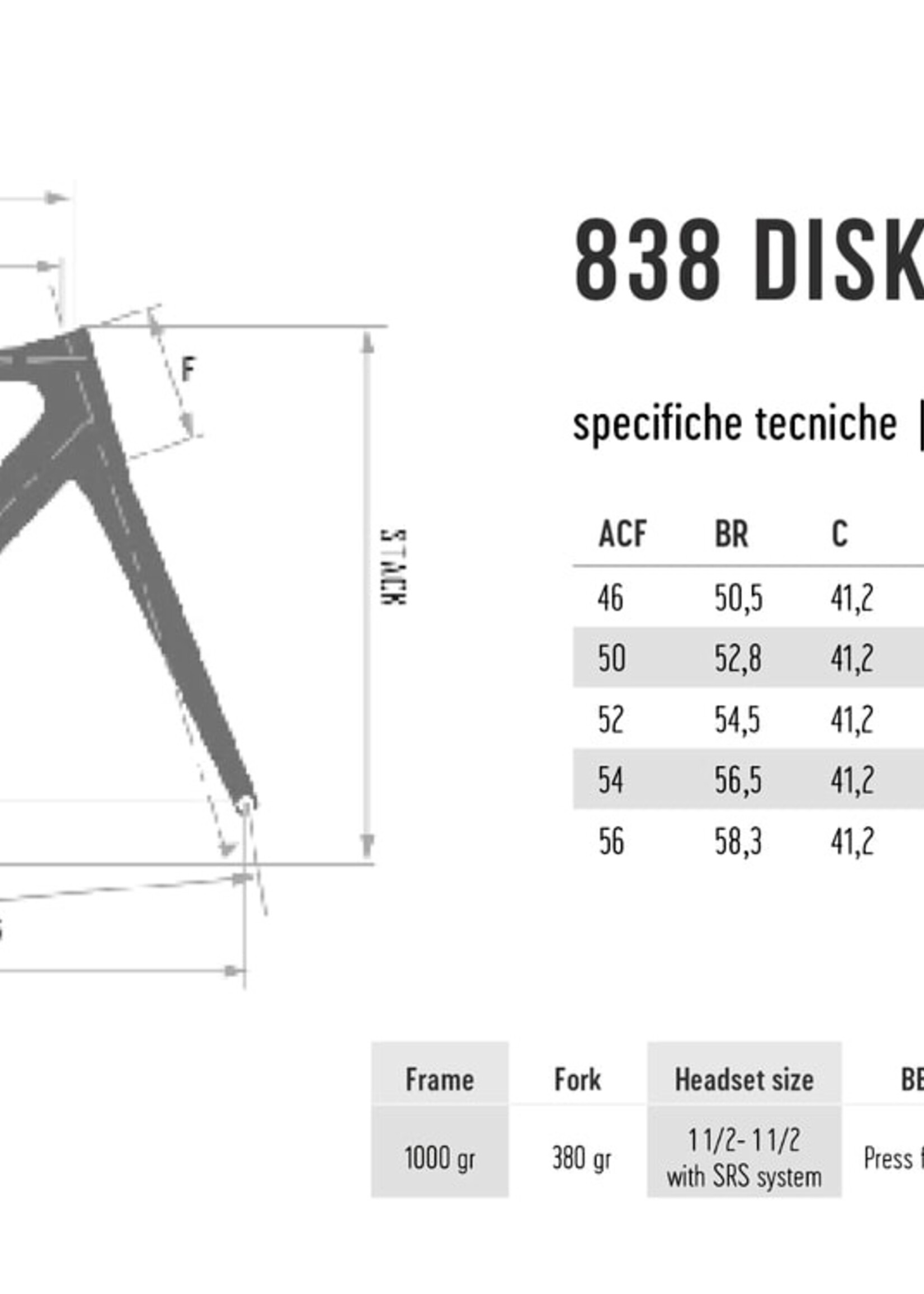 De Rosa 22 De Rosa 838 Disk Ultegra mechanical red/black