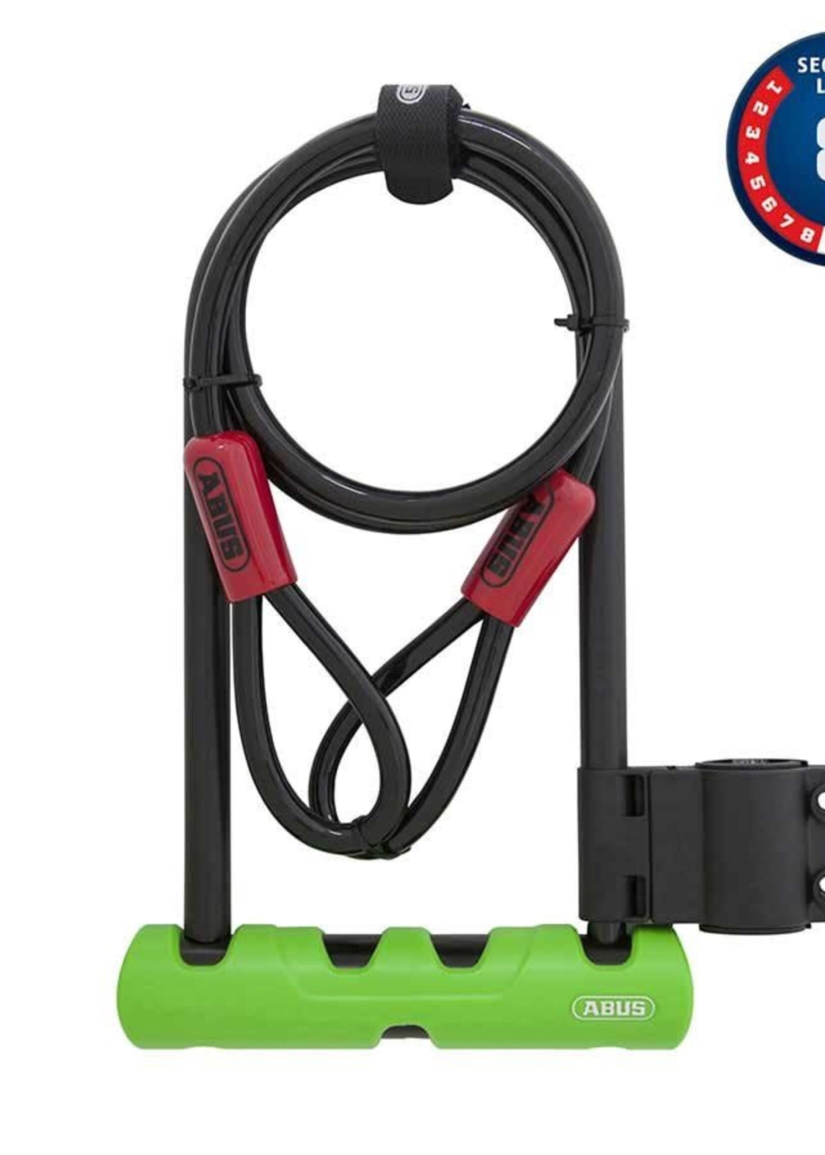 Abus Abus, Ultra 410 + Cobra, U-Lock and cable, 12mm x 170mm x 230mm (12mm x 6.7'' x 9''), 10mm x 120cm (10mm x 4') cable, SH34
