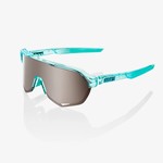 100% 100%, S2  Sunglasses, Polished Translucent Mint - HiPER Silver Mirror Lens