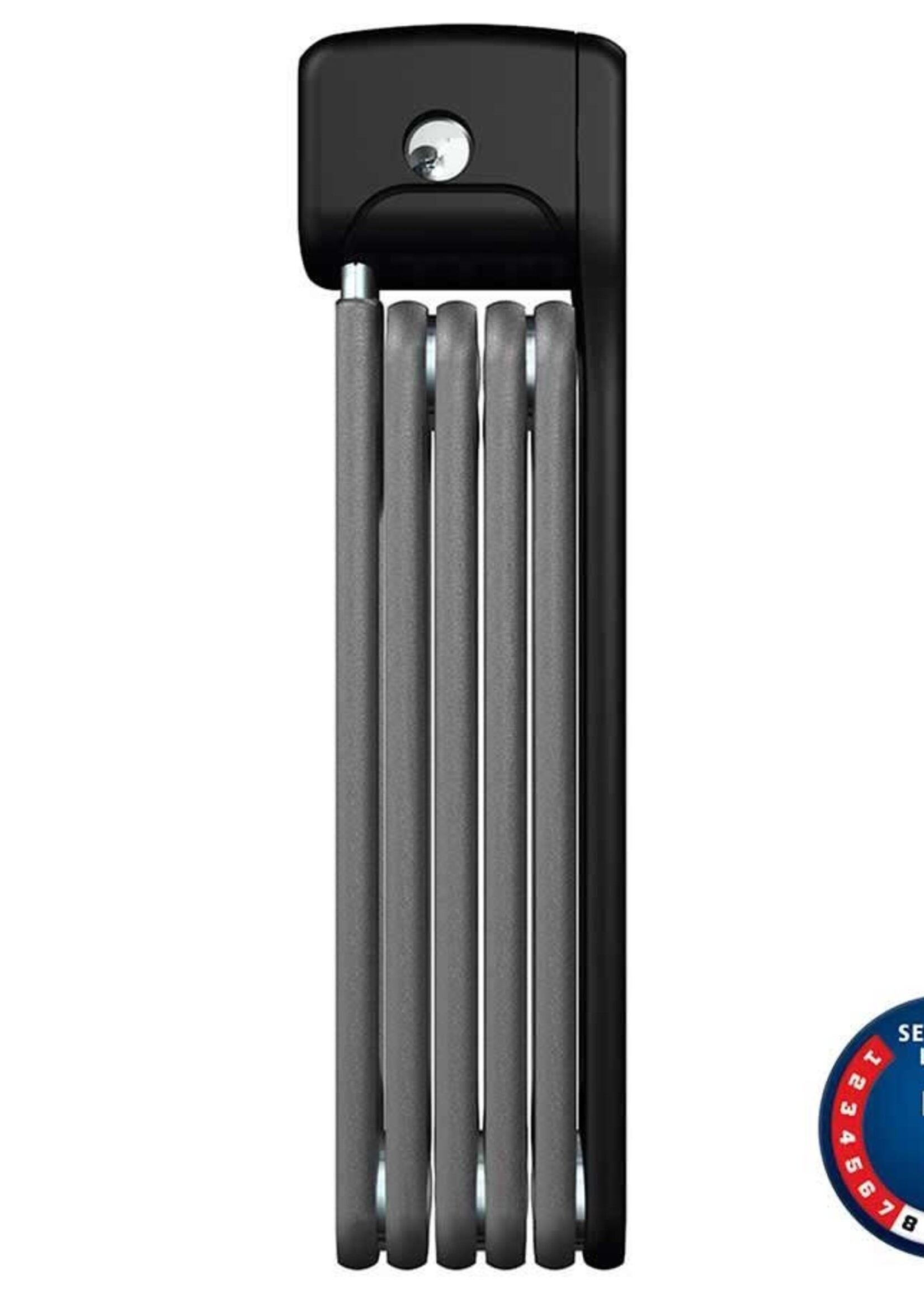 Abus Abus, Bordo Ugrip Lite 6055, Folding Lock, Key, 5mm, 85cm, 2.8', Black