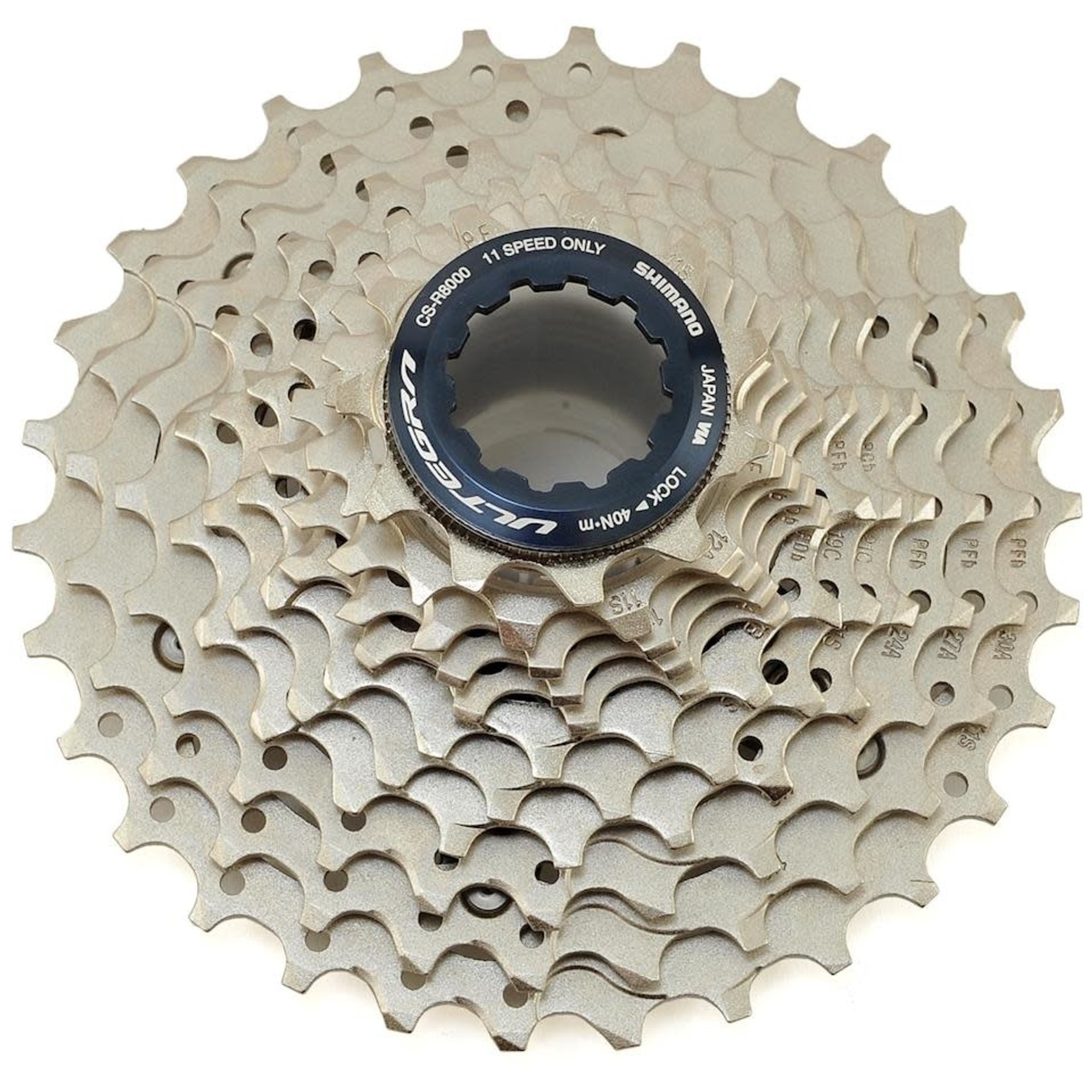 Shimano CASSETTE SPROCKET, CS-R8000, ULTEGRA, 11-SPD, 11-12-13-14-15-17-19-21-24-27-30T, IND.PACK