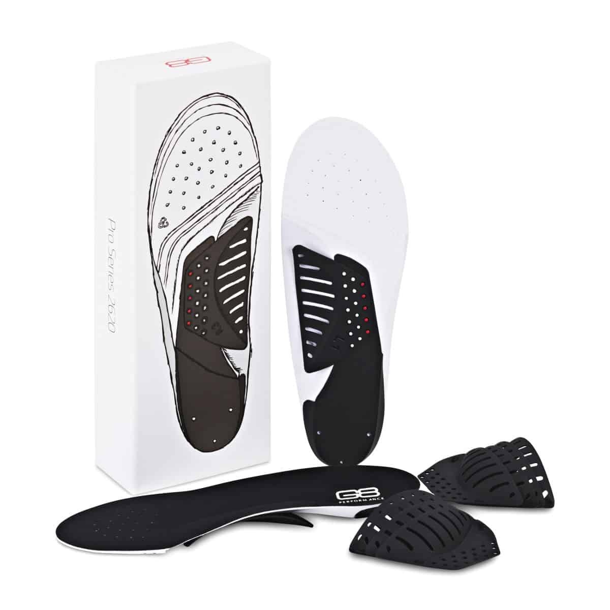 G8 ProSeries 2620 インソール（カスタマイズ可能） G8, 2620 Performance Pro Series Insoles - The Cyclery