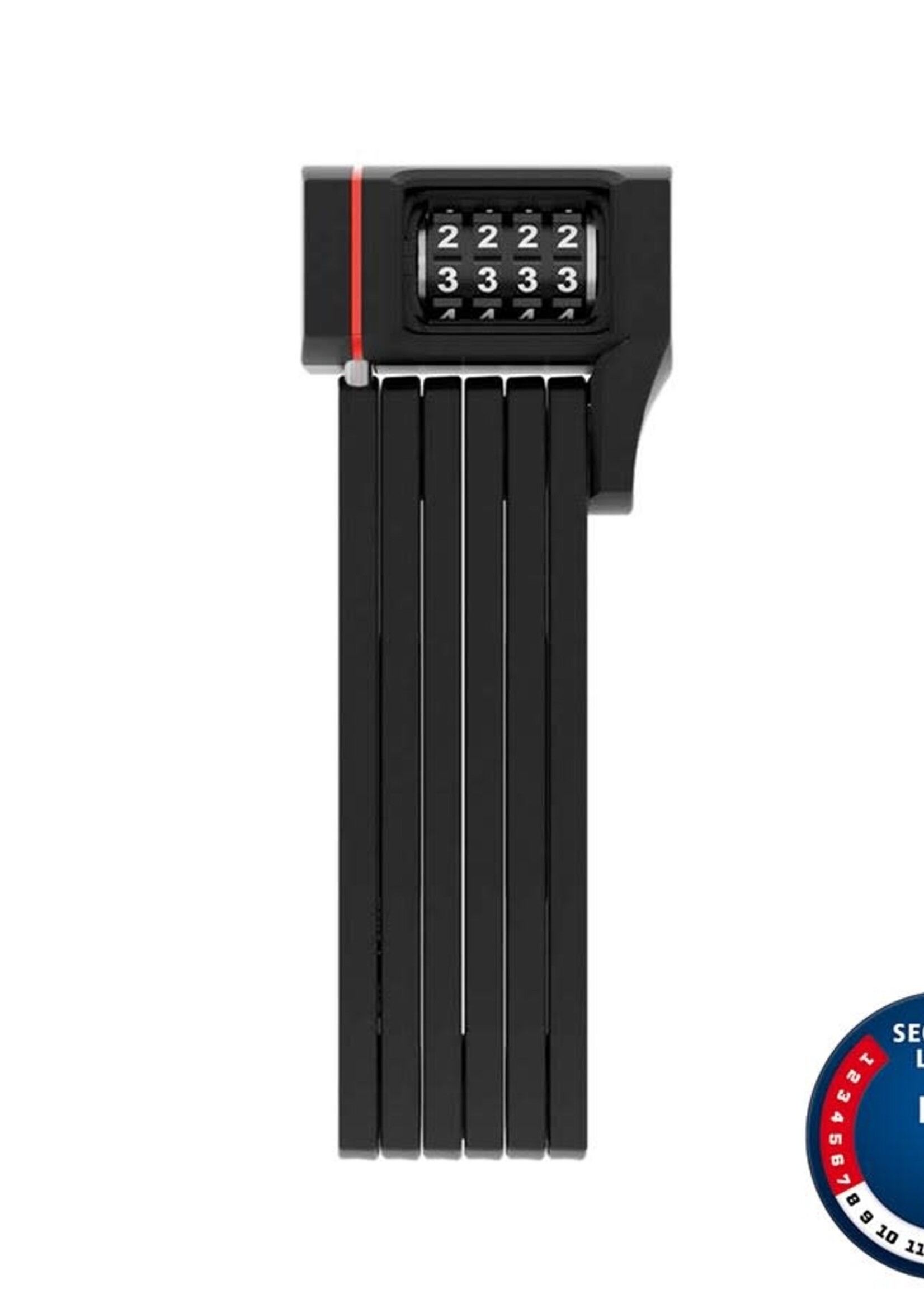 Abus Abus, Bordo uGrip 5700C, Folding Lock, Combination, 80cm, 2.6', 5mm, Black