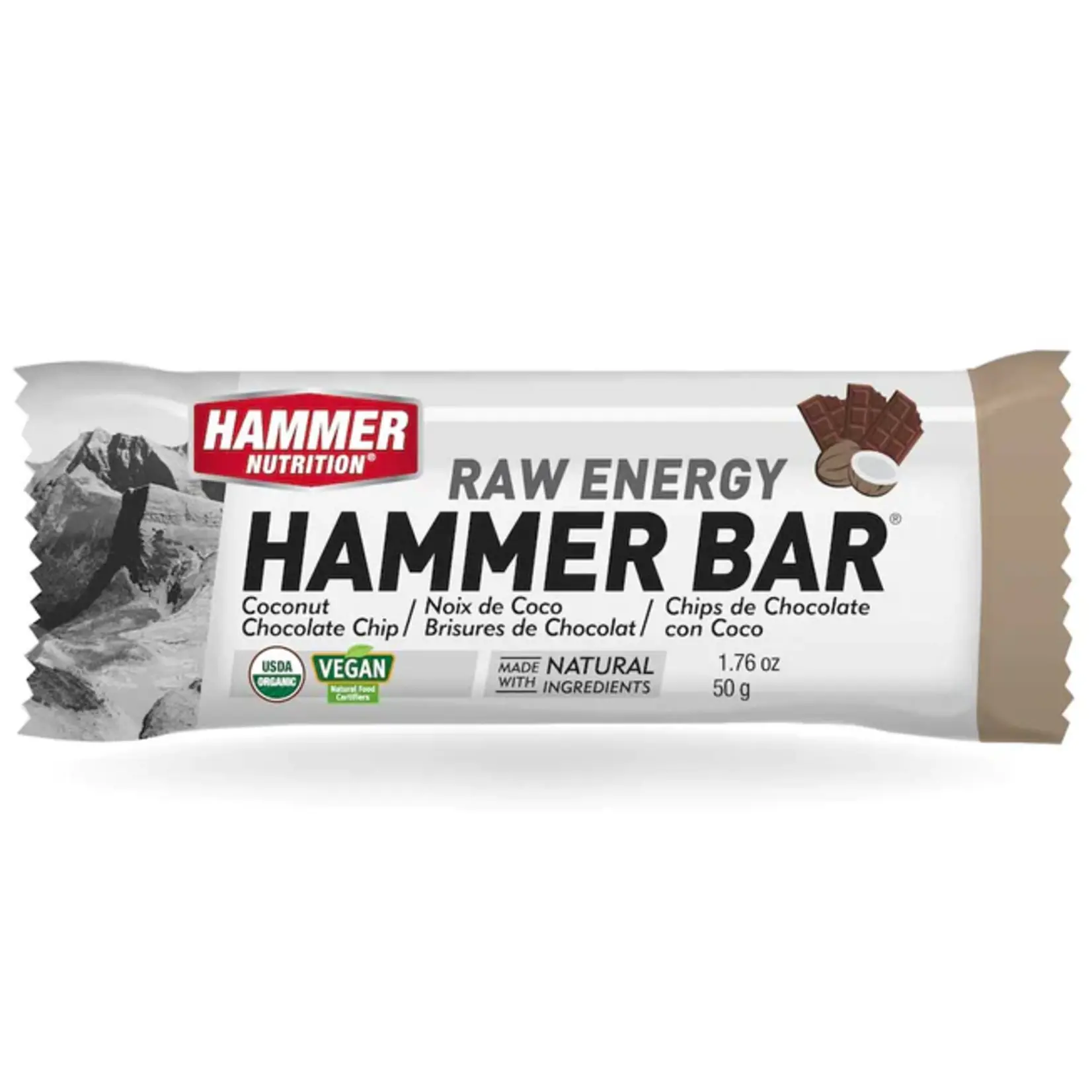 Hammer Nutrition HAMMER,  Food Bar, Coconut Chocolate Chip,  single
