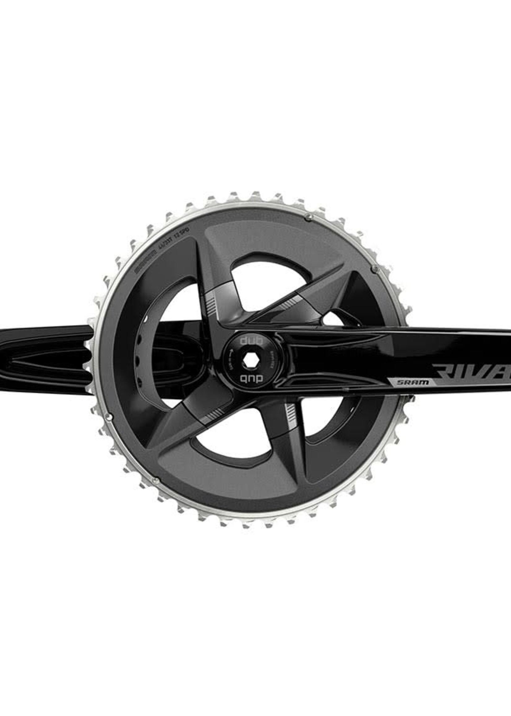 SRAM SRAM, Rival D1 2x, Crankset, 46/33, 170mm, 12s, Spindle: 28.99mm, BCD: 107, DUB, 170mm, Black, Road Disc