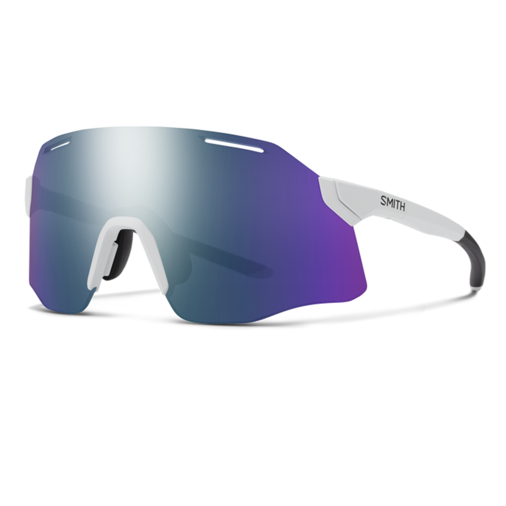 Smith Optics SMITH, Vert PivLock, White + ChromaPop Violet Mirror Lens